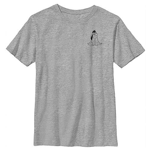 T-shirt garçon Winnie l'ourson Bourriquet gris chiné taille XS vêtement enfant Disney