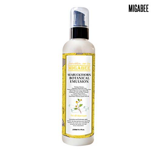 [MIGABEE] Sebuckthorn Botanical Emulsion 250ml 8.4 fl.oz. 100% Natural Ingredient Botanical Skin Care, Skin Brightening & Moisturizing