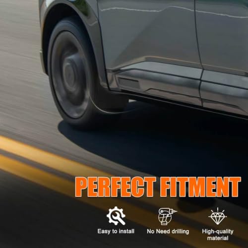 Image of Mud Flaps Splash Guards for 2027 Kia Seltos (Not Fit for X-line S and X-line SX), Durable ABS Mud Guards, Protects Against Mud, Rocks, and Debris, 2027 Kia Seltos Accessories (4PCS)