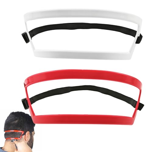 2 Pack Neckline Shaving Template, Men Shaving Template, Edge Up Your Straight Neck Hairline, Neck Hair Template Precise Position, Hairline Shaping Hair Trimming DIY Hands Hair Cutting Tools
