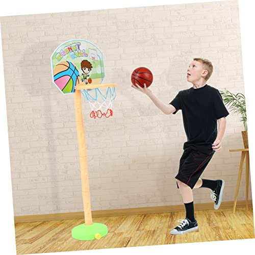 Juego de baloncesto para niños con canasta de plástico resistente para interior y exterior 6