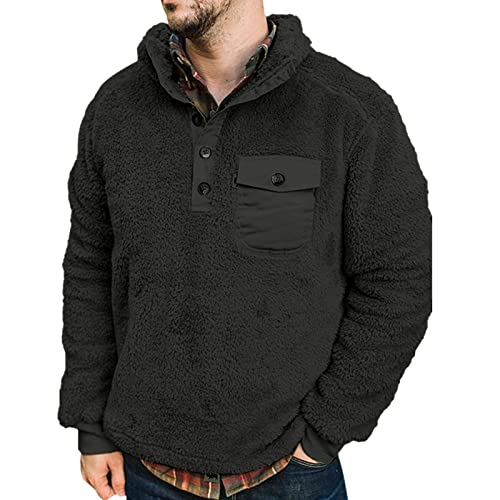 Kapuzenjacke Herren Lang Herbst Kapuzenjacke mit Kapuze Fleece Innenseite Kapuzenpulli Classic Kapuzenpullover Sportswear Sweatshirt Basic Outdoorjacke Oberteile Outwear Softshell Bequemes Winterjacke Cover