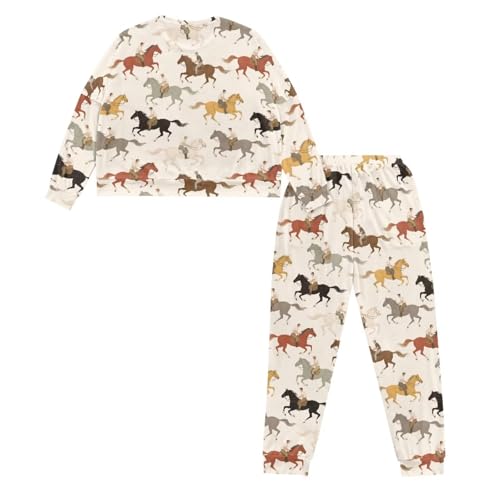 Image of Womens Lounge Set Long Sleeve Soft Pajama Sets
