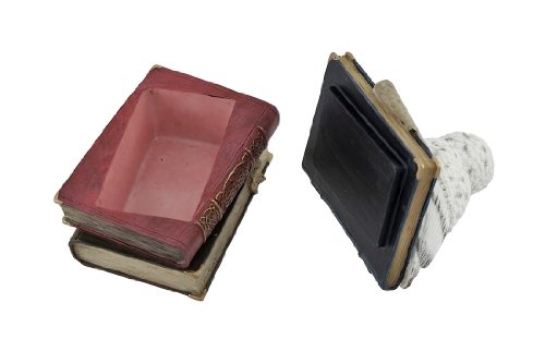 Veronese Design Wise Snow Owl Resting On Scholar`s Books Trinket Box #TOP3