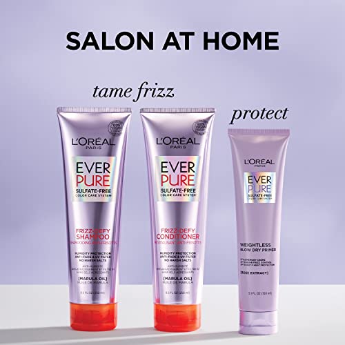 L'oreal Paris Everpure Frizz Defy Shampoo And Conditioner Kit For Color-Treated Hair, 8.5 Ounce Each (Set Of 2) #TOP4