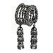 Efulgenz Indian Oxidized Jewelry Bracelet Set Boho Indian Oxidized Bracelet for Women Metal Ball Beaded Layered Jhumki Hanging Latkan Tassel Bracelet Fashion Statement Jewelry for Women