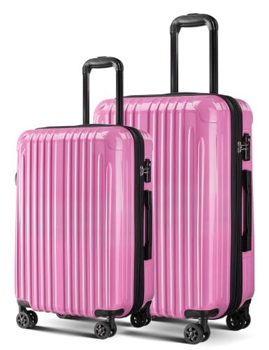 Image of Luggage Sets 2 Piece,PC+ABS Expandable Suitcases with Wheels