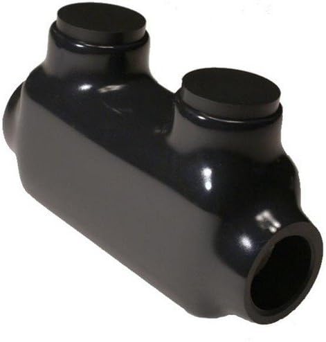 Black Insulated In-Line Splice 2/0 - 6 (Pkg of 3)