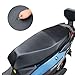 ihreesy Antiscivolo Coprisedili Moto,Sedile Imbottito in Pelle PU Coprisedile Moto Impermeabile Coprisedile Antipioggia Leggero UV per Esterno Sella Copertura Morbido Cuscino con Fascia Elastica