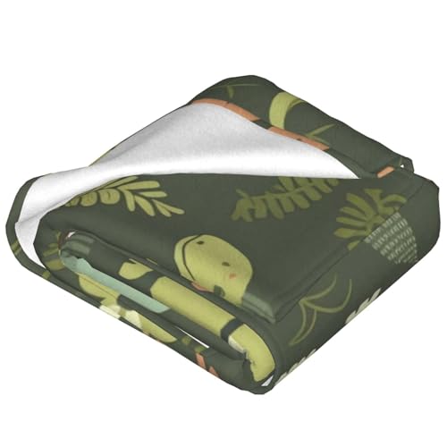 Couverture flanelle dinosaures douce et légère en microfibre premium - 3