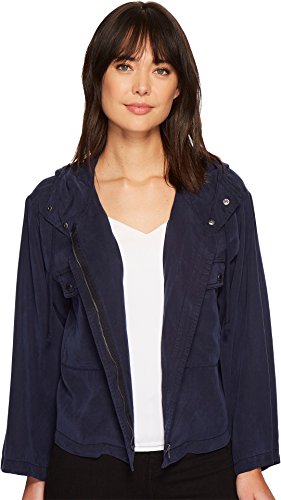 Vince Camuto Womens Bell Sleeve Jacket, Blue, Large