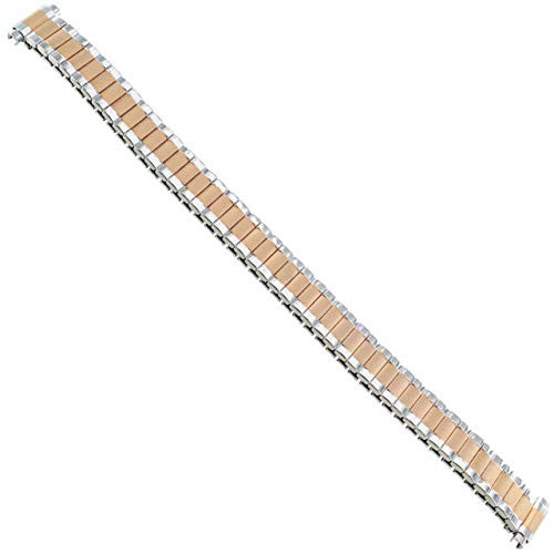 Speidel 10-13Mm Two Tone Rose Gold Radial Twist O Flex Expansion Strap Watch Band #TOP2