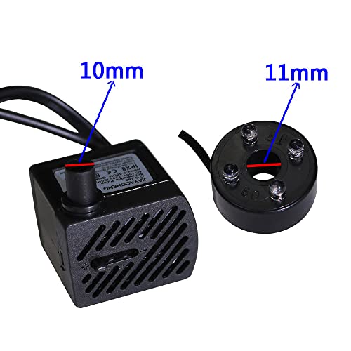 Submersible Water Pump With Led Light For Indoor Tabletop Fountains Aquarium Fish Tank (180L/H 3W) #TOP5