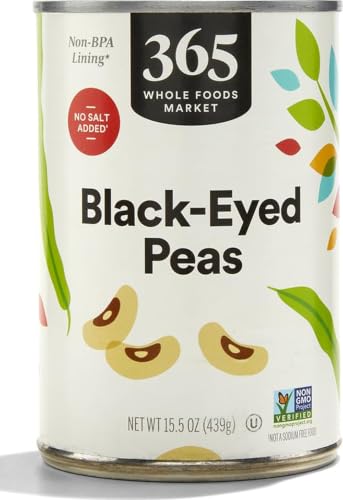 365 by Whole Foods Market, Blackeye Peas No Salt Added, 15.5 oz - image 1