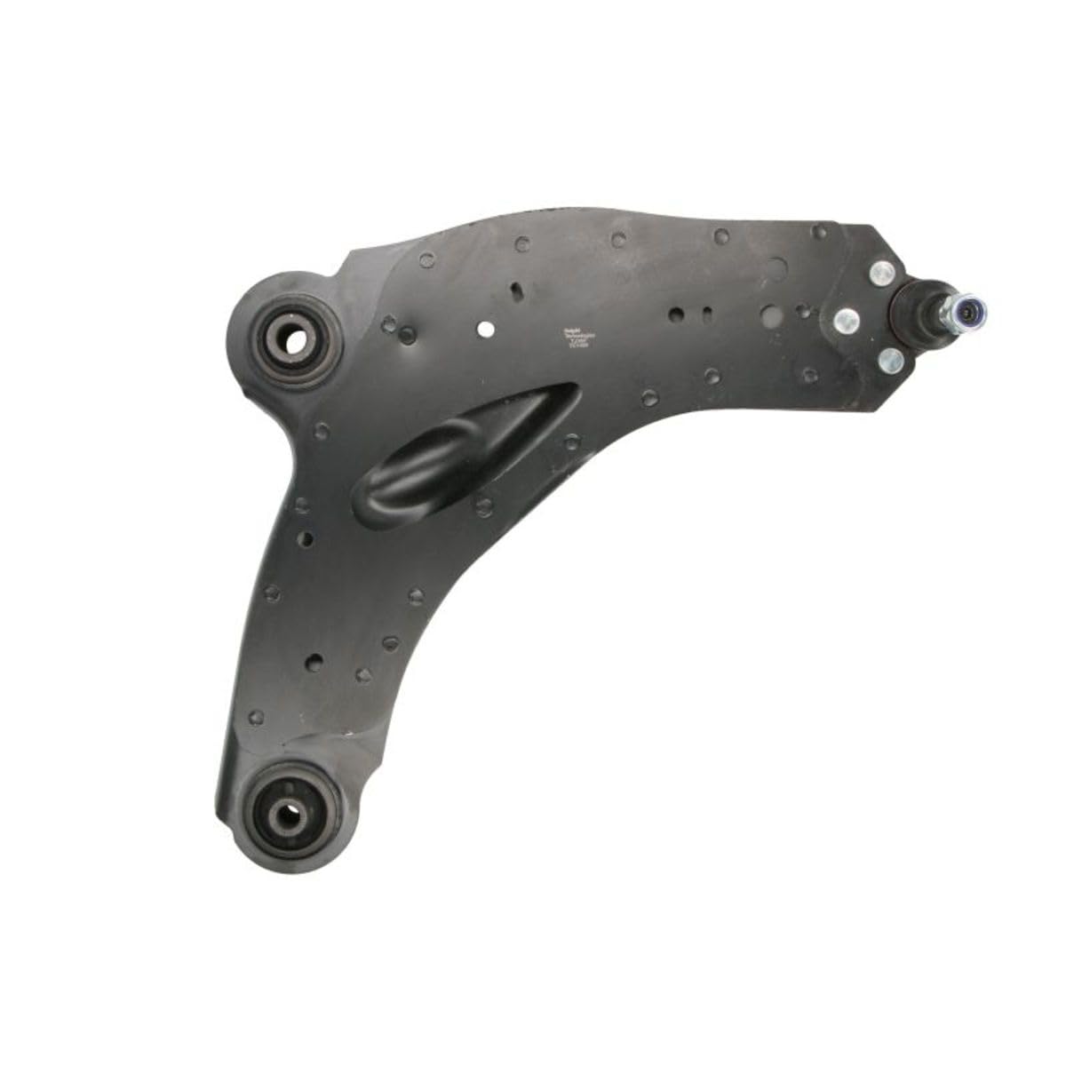 DELPHI Barra oscilante de suspensión de ruedas Delantero, derecha Brazo oscilante transversal 4408959 4412936 95523257 TC1468 Compatible con OPEL Vivaro A Combi X83 Vivaro A Furgón X83, RENAULT