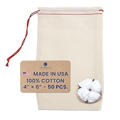 4x6 Inch (Pack of 50) - Red Drawstring