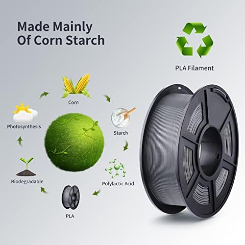 ANYCUBIC PLA Filament 1.75mm, 3D Printer Filament Dimensional Accuracy +/- 0.02mm, 1KG Spool (2.2 lbs) 3D Printing Filament for 3D Printers