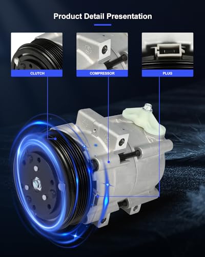 Image of ECCPP AC Compressor Direct Fit for Ford F-150 V6 4.2L 1997-2006