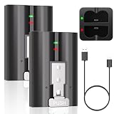 JYJZPB 7200mAh Quick Release Ultra Battery for Ring Pro/Plus, 2Pack V4 Rechargeable Battery Pack with Charger Station, for Ring Doorbell Camera 2/3/3+/4, Stick Up Cam (2nd & 3rd Gen) and Spotlight Cam
