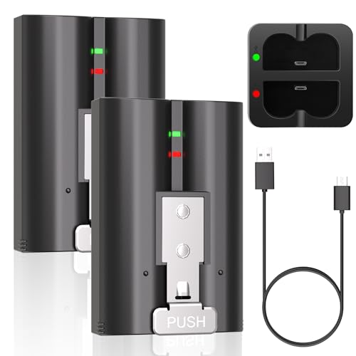 JYJZPB 7200mAh Quick Release Ultra Battery for Ring Pro/Plus, 2Pack V4 Rechargeable Battery Pack with Charger Station, for Ring Doorbell Camera 2/3/3+/4, Stick Up Cam (2nd & 3rd Gen) and Spotlight Cam