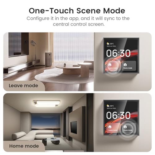 Tuya Smart Home panneau de commande tactile 4 pouces et interrupteur vocal mural