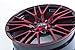 STROBE 5, 17 x 7.5, 5 x 114.3, 45, 73.1, BLACK/RED MACHINED 081209