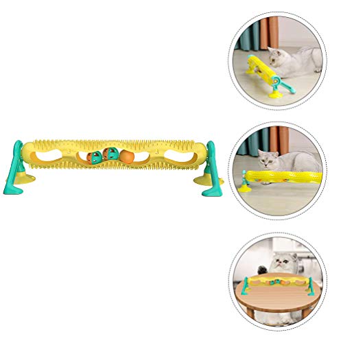 TEHAUX Bola de brinquedo com ventosa para gatos, níveis divertidos de brincadeiras interativas - pis