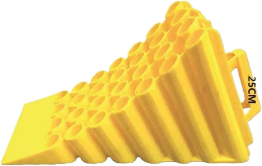 Travel Trailers RV Car Wheel Chock Stopping Device Lightweight Triangle Base Car Stopper for Garage Workshop Compatible with Automotive Trailer(45x25x20cm)