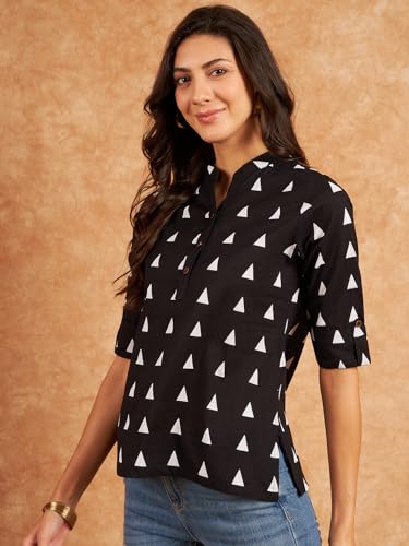 Image of Modeve Women Cotton Top for Summer