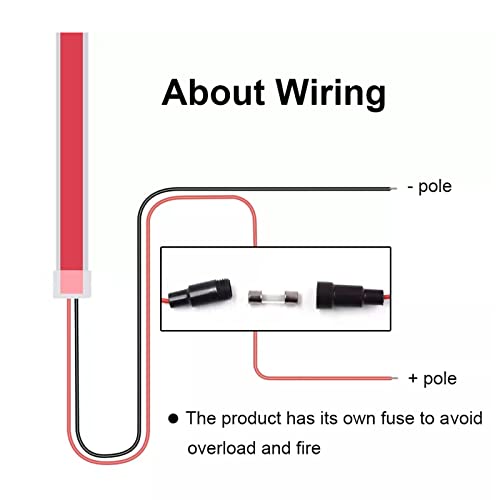 Akarado 70 Inch Led Car Hood Strip Lights Exterior Universal Engine Hood Guide Decorative Light Bar Flexible Headlight Waterproof Daytime Running Light Strip 12V #TOP6