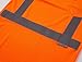 3C Products ST4000, ANSI/ISEA Class 3, Men’s High Vis Long Sleeve Safety T-Shirt, UV Protection, Reflective, Neon Orange,2XL