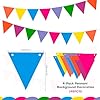 Amazon.com: 4 Pack Triangle Flag 20 Feet Colorful Pennant Banner ...