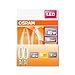 Produktbild OSRAM LED Star Classic B40 LED Lampe für E14 Sockel, Kerzenform, FIL, 470 Lumen, warmweiß (2700K), Ersatz für herkömmliche 40W Glühbirnen, nicht dimmbar, 2er-Pack