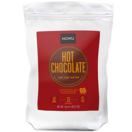 NOMU Just Add Water Hot Chocolate 2.2lb Bulk Bag [33 Servings] Instant Cocoa Powder Mix