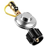 Magula Propane Quick Connect Adapter,1/4 in Propane Gas Grill Regulator with Quick Connect Fittings,Connect 5-50Lb Propane Tank to Grill,for heaters, Grills,Propane Regulator,RV Propane Regulator