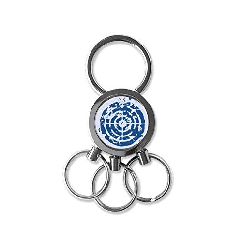 Porte-clés de voiture symbole bleu paix pour organiser vos trajets