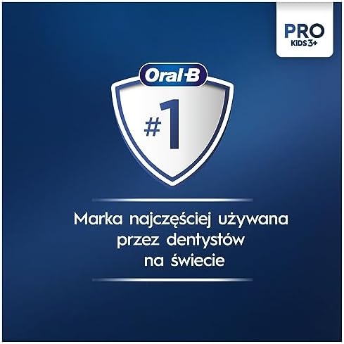 Oral-B Pro Kids Szczoteczka Elektryczna dla Dzieci z postaciami z filmu "Spider-Man", Stworzona w Technologii Braun, dla Dzieci w Wieku Powyżej 3 lat
