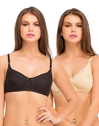 Image of Clovia Women's Pack of 2 Non Padded Full Coverage Bra