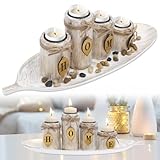 Convient à différents scénarios : notre bougeoir en bois est adapté à différentes occasions et styles, tels que le salon, la salle de bain, la cuisine, la chambre et les terrasses. Décorez votre table à manger, table basse, cheminée, rebord de fenêtre, étagère ou cuisine avec ces bougeoirs.