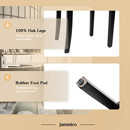 Jummico Dining Chair Pu Leather Living Room Chairs Modern Kitchen Armless Side Chair With Solid Wood Legs Set Of 4(Beige) #TOP2