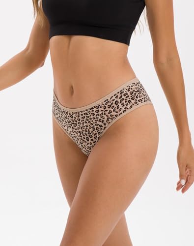 INNERSY Women's Underwear Cheeky Hipster Panties Breathable Cotton Panty 6-Pack3