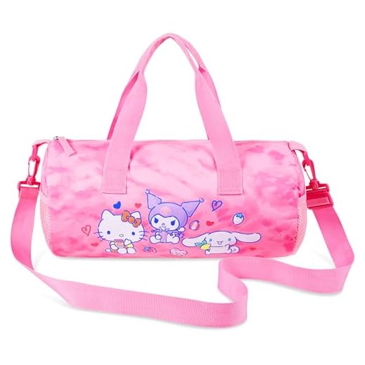 Hello Kitty Bolsa de Deporte Niña y Adolescente Bolsa Gimnasio Bolsa Fin de Semana Mujer Vacaciones Cinnamoroll Kuromi Ideas Regalo