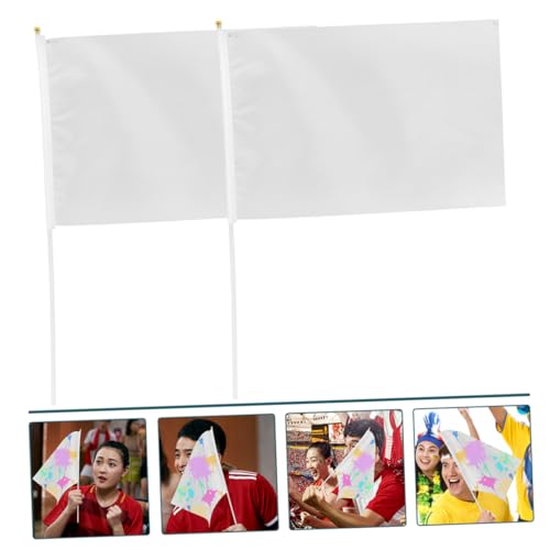 Banderas de mano en blanco antideslizantes para pintar 6