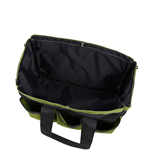 Garden Tool Bag, Heavy Duty Canvas Tool Storage Home Organizer Gardening Tool Kit Holder,Accessories Set Kit (Grass Green) - Thumbnail 5