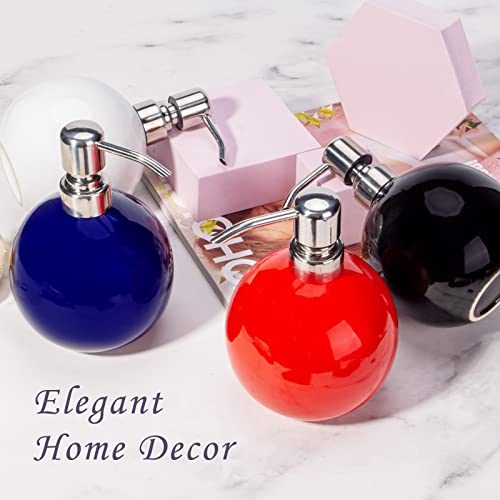 Hand Soap Dispenser For Bathroom - 18 Oz Ceramic Soap Dispenser For Bathroom, Refillable Liquid Such As Hand Soap, Dish Soap (White) #TOP7