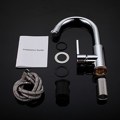 HOMELODY Rubinetto Bagno Lavabo Alto Miscelatore