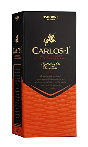 Carlos I 40% vol. – Hochwertiger Brandy Solera Gran Reserva mit Geschenkpackung aus dem Hause Osborne (1 x 0,7l) - Image 4