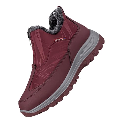 Botas de nieve para hombre, color negro, 42 unidades, con cinco dedos, para deportes al aire libre, para hombre y mujer, zapatos de senderismo, rojo, 42 EU