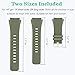 HSWAI Compatible with Samsung Galaxy Watch 46mm Bands/Gear S3 Frontier, Classic Watch Bands/Galaxy Watch 3 Bands 45mm, 22mm Soft Silicone Bands Bracelet Sports Strap for Men & Women. (Army Green)