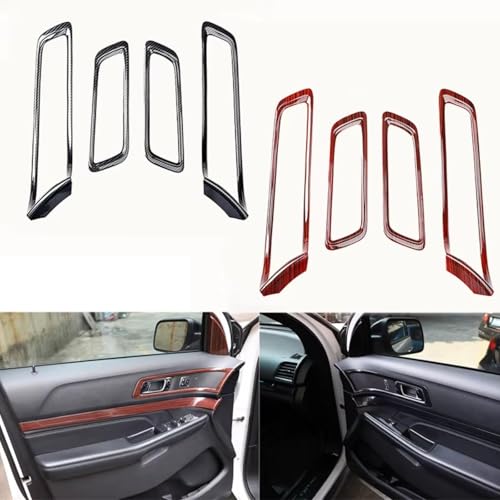 Cubierta de panel Ford Explorer 2017 y pegatina embellecedora de manija interior 5